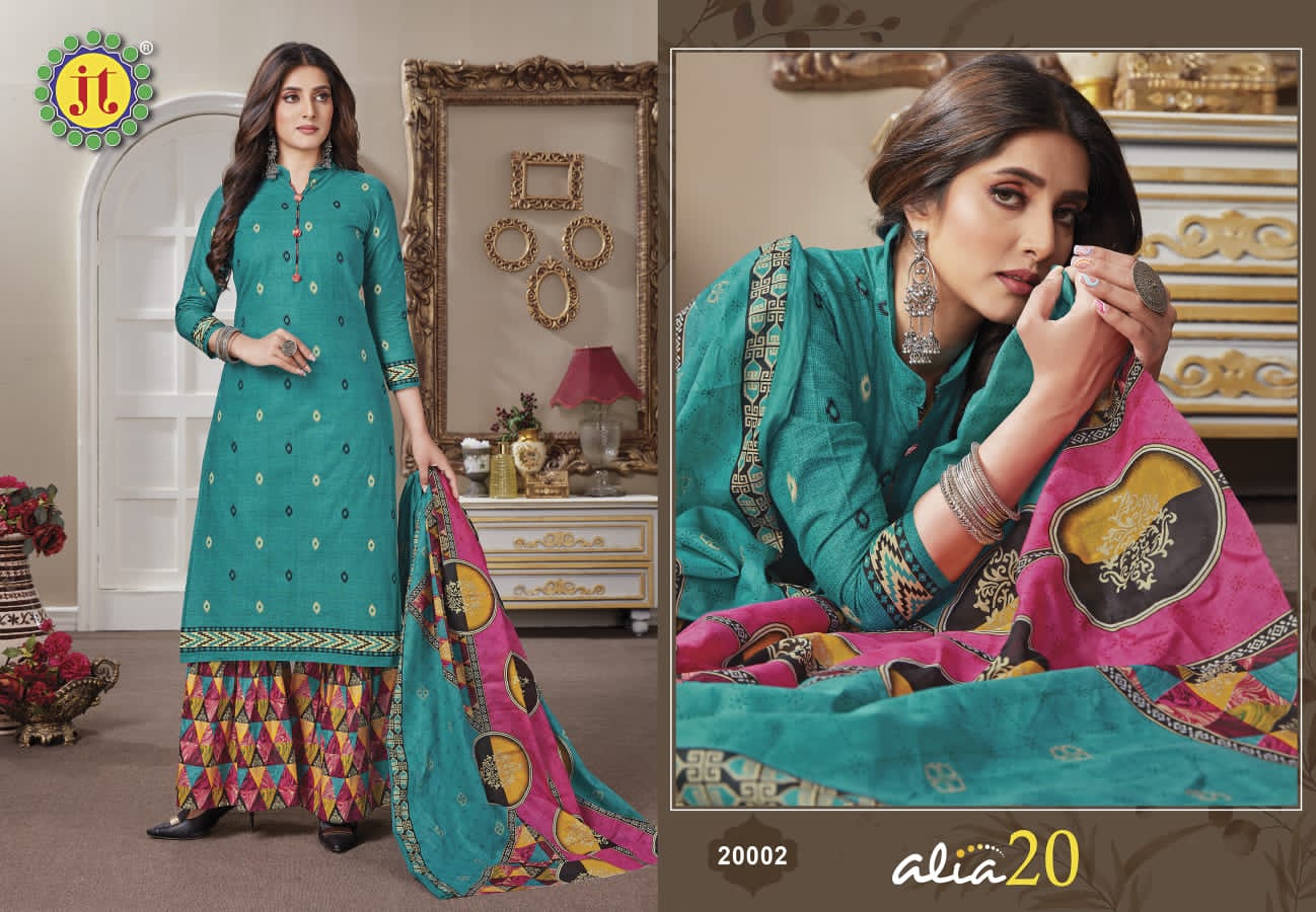 Jt Alia 20 Casual Daily Wear Printed Cotton Dress Material Collection